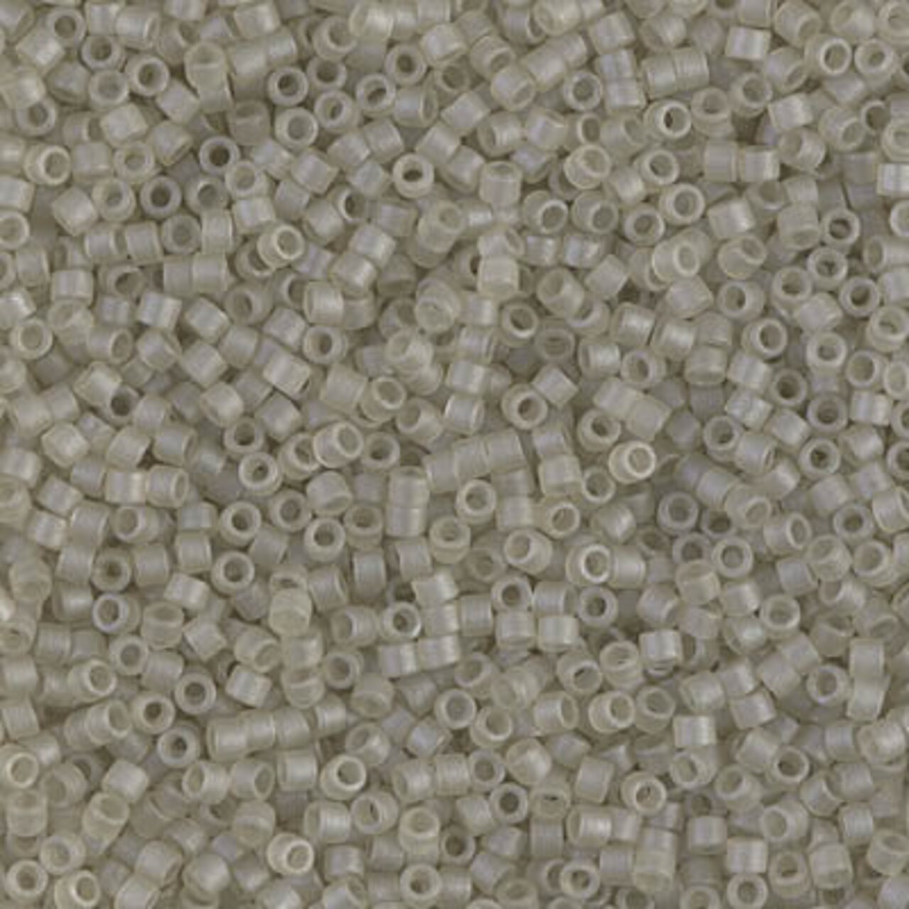 Miyuki Delica Bead 11/0, DB0383, Matte Transparent Oyster Luster, 5 grams